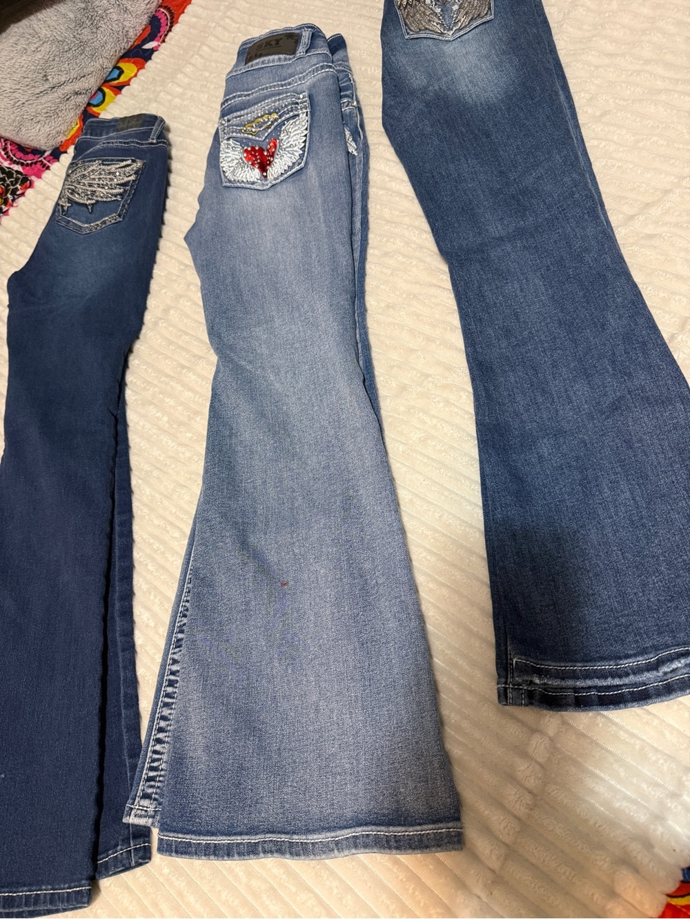 3 pairs ladies jeans. Sizes 5-9 - Picture 2 of 3